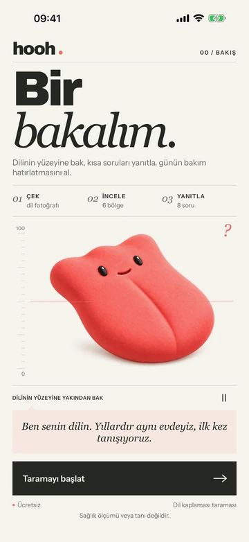 hooh: Karşılama ekranı